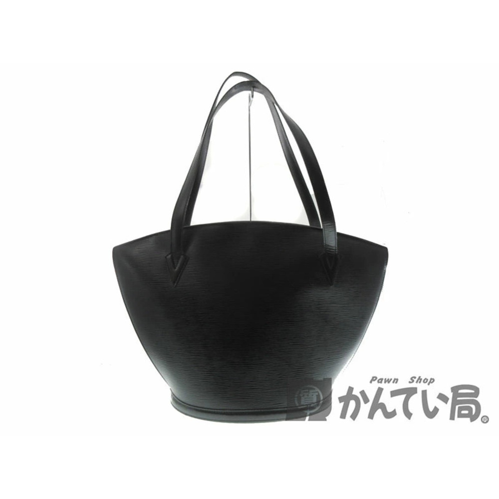 LOUIS VUITTON Saint Jacques Shopping Epi Leather Noir Black Tote Bag Shoulder